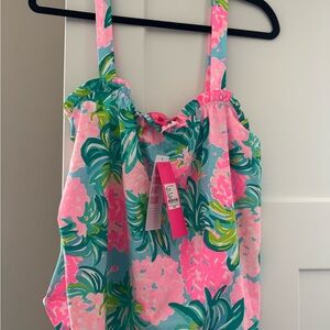 LILLY PULITZER PINEAPPLE TANK NWT L